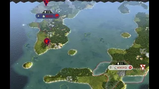 CIV 5 AI BATTLE JAPAN vs KOREA