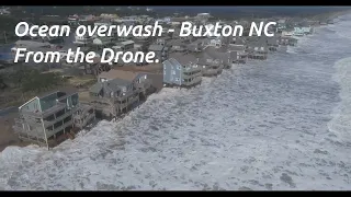 Ocean overwash in Buxton NC