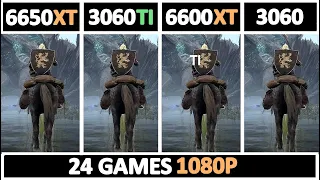 New Radeon RX 6650XT vs 3060TI vs 6600XT vs 3060 | Tested 24 Games |