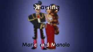 Drawing Maria and Manolo from The Book of Life | Purpleaf