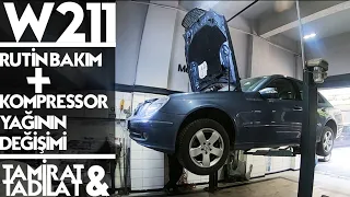 Mercedes W211 | Bakım + Kompresör yağı değşimi | Tamirat & Tadilat |