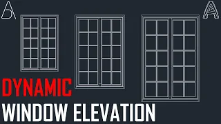 Dynamic Window Elevation - AutoCAD