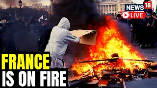 France Protests Today LIVE News | Violent Protesters Engulfs France Over Pension Reforms | News18