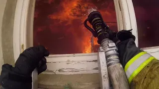 DUTCH FIREFIGHTERS  *** SPECIAL *** RUSSIA 01 - FIRE IN AN EMPTY GARAGE COMPLEX