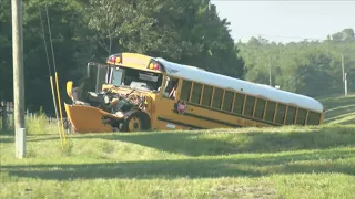 School bus involved in crash on Hwy 77
