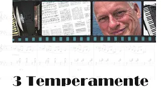 3 Temperamente - Der Querulant, der Träumer und der Fidele" - Noten für Akkordeon-Duo.