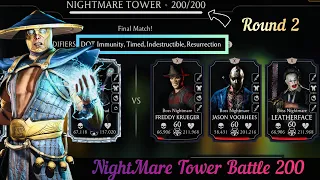 NightMare Tower Bosses Battle 200 Fight + Reward | MK Mobile
