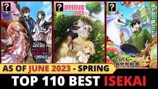 Ranked | 110 Best ISEKAI Anime of All Time | as of June 2023