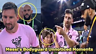 Crazy Messi's Bodyguard Unnoticed Moments!! 😱💪