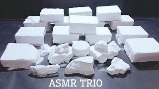 White Blocks of Fresh Baking Soda #ASMR Crunchy Crushing #whitebakingsoda