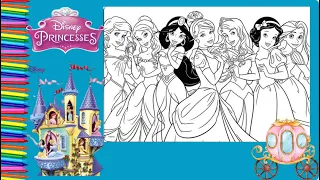 Coloring Every Disney Princess | Coloring All characters | Coloring page