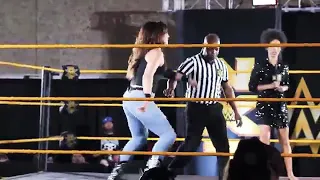 Shayna Baszler vs Reina Gonzalez NXT women's championship match (jacksonville, florida)