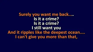 Sade - Is It a Crime - Karaoke Instrumental Lyrics - ObsKure