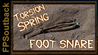 Primitive Foot Snare Animal Trap in Action!