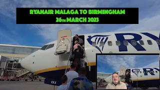 Ryanair  Malaga to Birmingham  26th March 2023