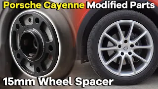 Are Forging Wheel Spacers Good?|2023 Porsche Cayenne 15mm Wheel Spacer Install|BONOSS Modified Parts