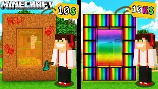 PORTAL ZA 10 PLN VS PORTAL ZA 10000 PLN W MINECRAFT?! || KTÓRY WYBIERZE GPLAY?