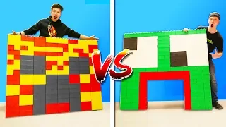 PRESTON vs UNSPEAKABLE LEGO HOUSE BATTLE!