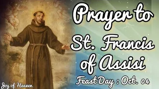 ST. FRANCIS OF ASSISI Prayer for Pets || Feast Day : Oct. 04