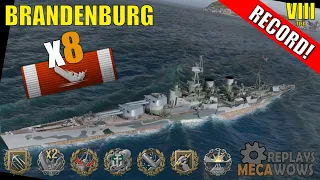 Brandenburg 8 Kills & 165k Damage | World of Warships Gameplay