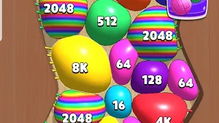 Blob Merge 3D All Rainbow blobs 🔮😍 2048 Merges Android Gameplay World Record Walkthrough level AQW42
