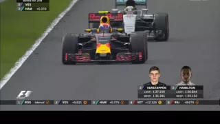 Hamilton nearly crash Max Verstappen! Suzuka 2016 HD