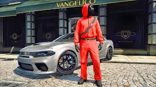 CJ's Squid Game The Vangelico Heist in GTA 5| GTA 5 Mods IRL| 4K