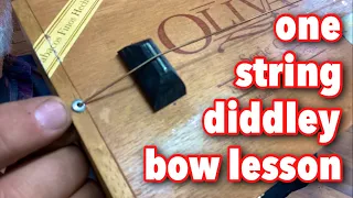 Cigar Box Guitar - One String Diddley Bow Lesson