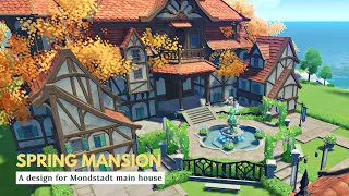 Spring Mansion 🌼 || Genshin Serenitea Pot Design (Cool Isle)
