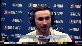 Rick Fox asks Gordon Hayward about Doublelift on NBA TV - League of Legends