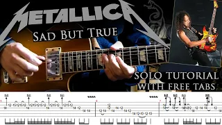 Metallica - Sad But True guitar solo lesson (with tablatures and backing tracks)