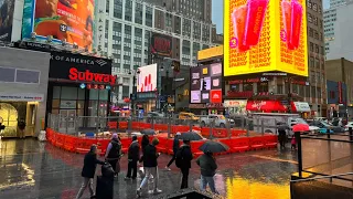 New York City LIVE Rainy Saturday Afternoon in Manhattan ( 02 March 2024 )