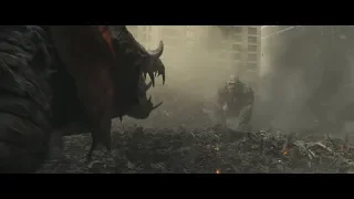 Джорд - Скала VS ВолкЛетучка - КрокоГодзилла  Рэмпейдж ( Rampage )