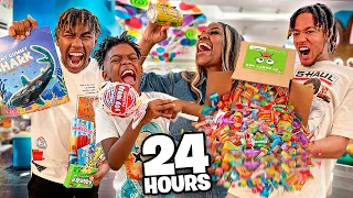 EATING ONLY CANDY FOR 24 HOURS!