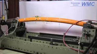 Bending fatigue test with Internal Pressure on Thermoplastic Composite Pipe.