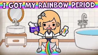 I Got My Rainbow Period 😱🌈 | Toca Life Story | Toca Boca