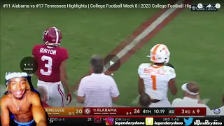 Reacting to #11 Alabama vs #17 Tennessee 2023 College Football Highlights Reaction!