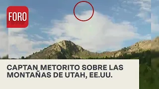 Captan destello de un meteorito en Utah, Estados Unidos - Las Noticias