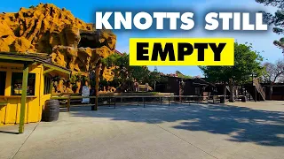 Knotts still a GHOST TOWN | Rides and construction updates