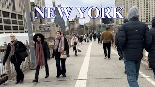 New York City Walking Tour 4K HDR | DUMBO | Brooklyn Bridge Park | Brooklyn Bridge | Brooklyn Height
