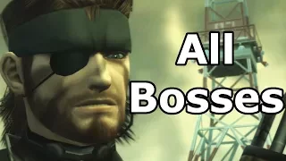 Metal Gear Solid 3 Snake Eater - All Bosses / Boss Fights