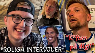 Reagerar på *ROLIGA INTERVJUER i Allsvenskan 2023*