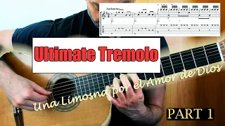 Agustin Barrios Una Limosna por el Amor de Dios - guitar lesson(part1)