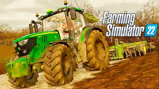 VIRANDO A TERRA NA GRADE JOHN DEERE | Farming Simulator 22 | Recanto Mineiro - Episódio 49