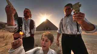 The Gang finds a Giant Hidden Pyramid in Red Dead Redemption 2