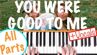 How to play YOU WERE GOOD TO ME - Jeremy Zucker & Chelsea Cutler Piano Chords Tutorial