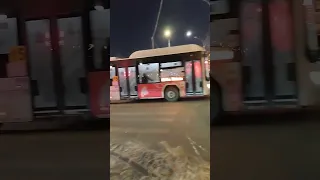 Автобус Лотос-105 на ул. Попова Пермь