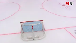 Viktor Arvidsson shoots from his own zone and hits the cage for an empty net goal.