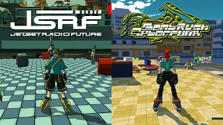 Bomb Rush Cyberfunk vs Jet Set Radio Future (Direct Comparison)