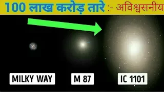 ब्रह्माण्ड की सबसे बड़ी गैलेक्सी | The MegaGiant Galaxy of the known Universe IC1101